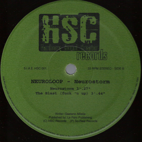 Neurostorm back cover