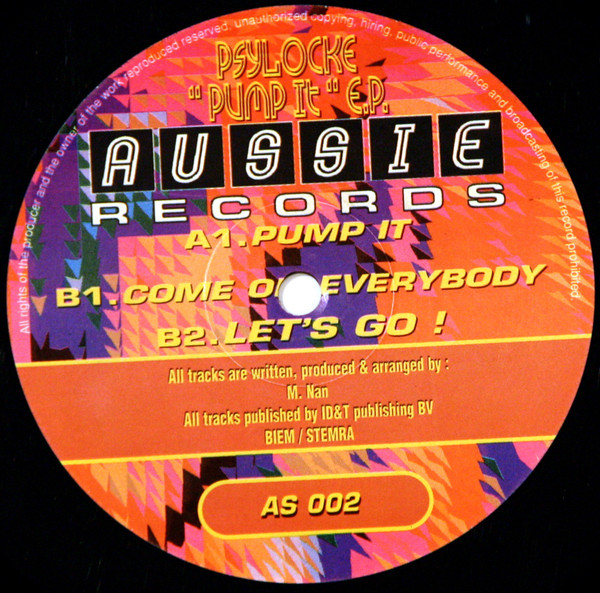 Pump It E.P. front label