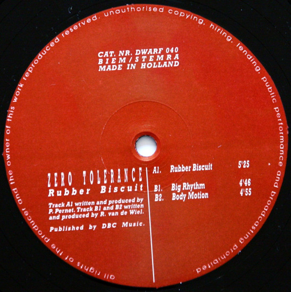 Rubber Biscuit front label