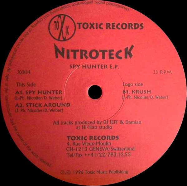 Spy Hunter E.P. back cover