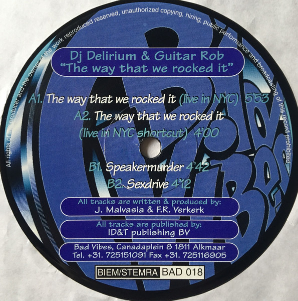 The Way That We Rocked It back label