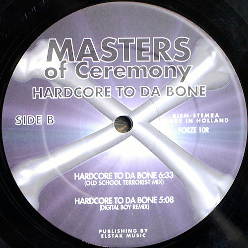 Hardcore To Da Bone (1997 Remixes) back label
