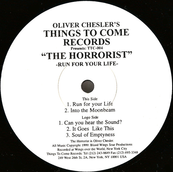 Run For Your Life front label