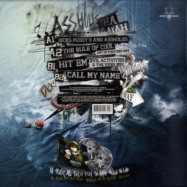 Dicks, Pussy's And Assholes back cover