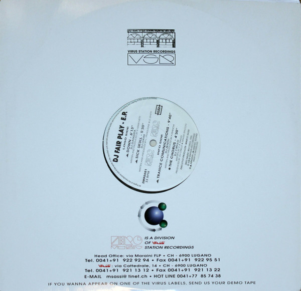 DJ Fair Play - E.P. back cover