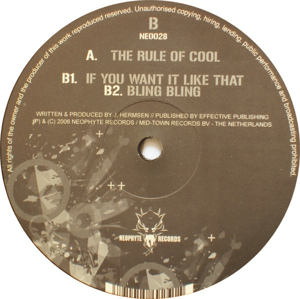 The Rule Of Cool back label