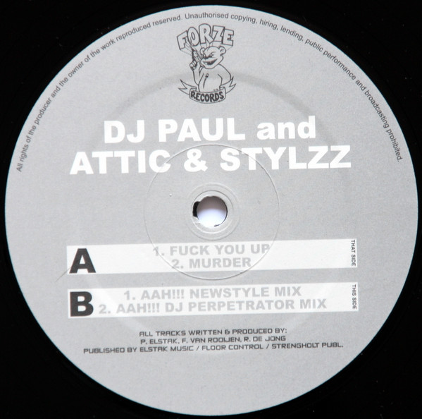 Fuck You Up back label