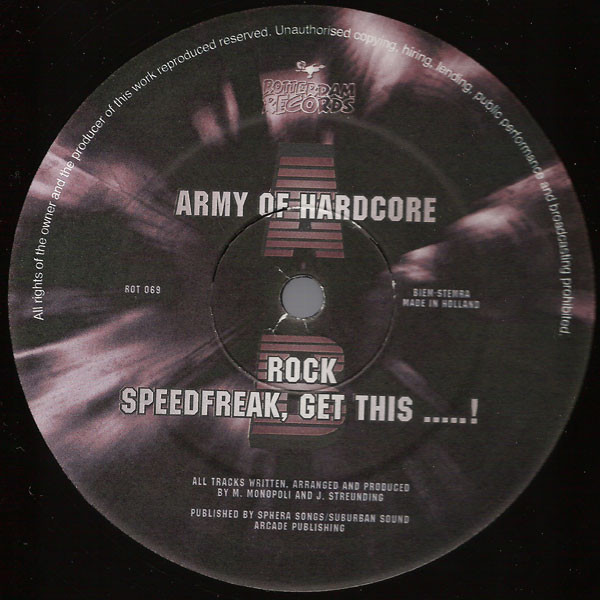 Army Of Hardcore back label