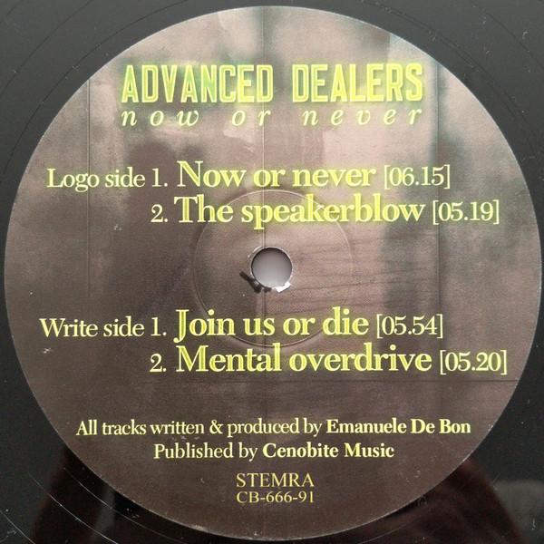 Now Or Never back label