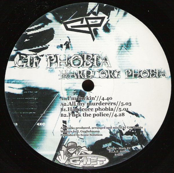 Hardcore Phobia front label