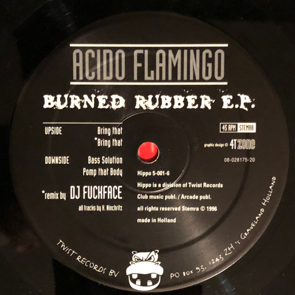 Burned Rubber E.P. front label