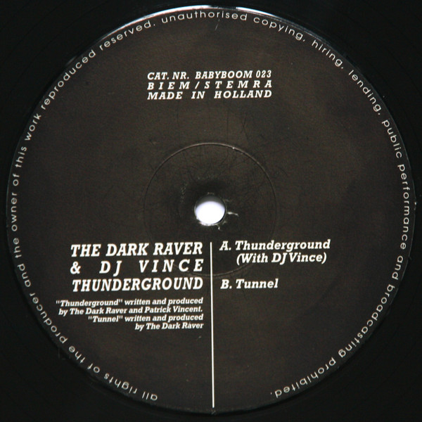 Thunderground front label