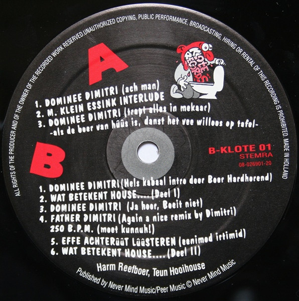 Dominee Dimitri front label