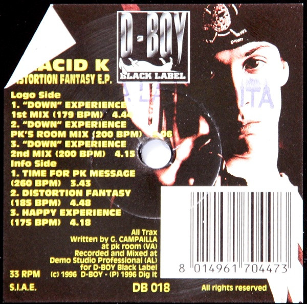 Distortion Fantasy EP front label