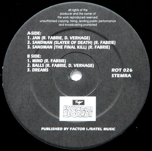 Retsekets EP front label