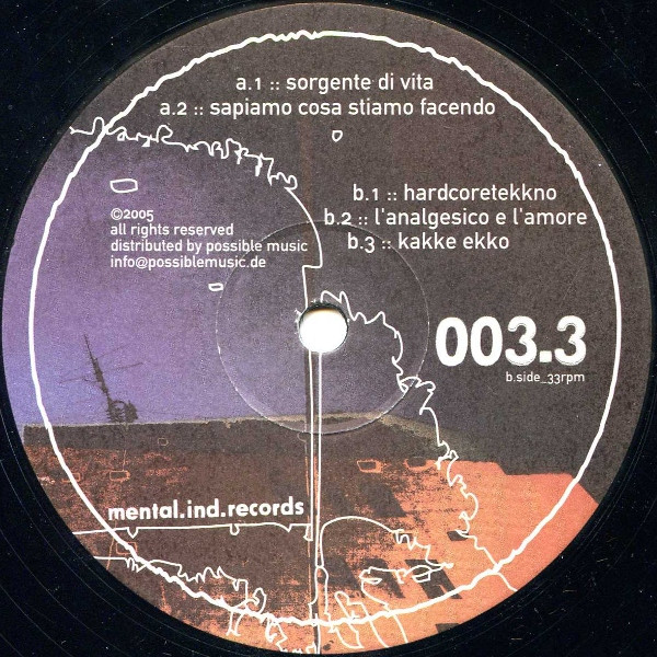 Le Ragazze Hanno Ancora Sete EP back cover