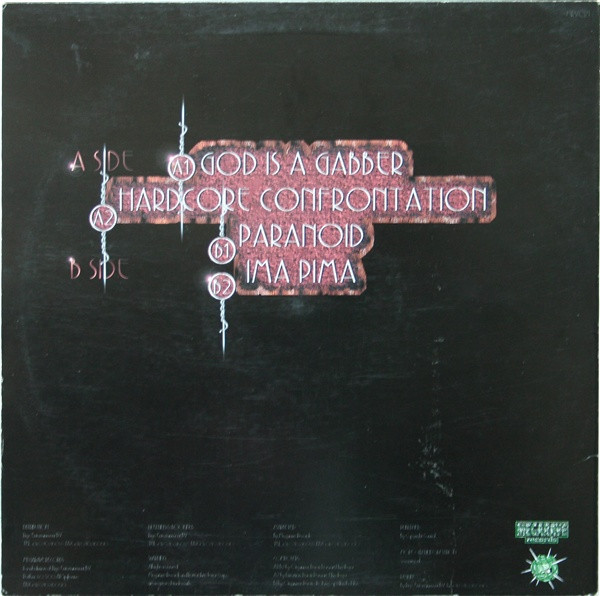 God Is A Gabber back cover