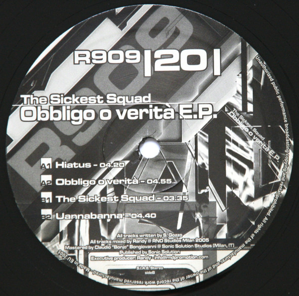 Obbligo O Verita EP front label