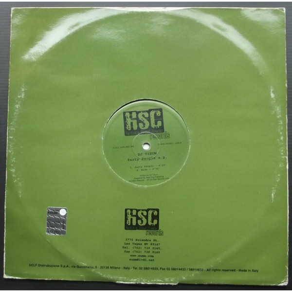 Party People E.P. back label