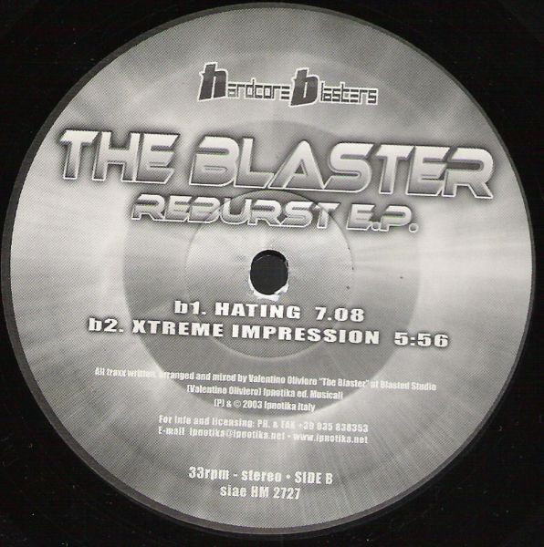 Reburst E.P. front label