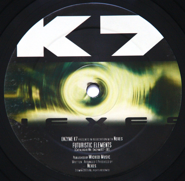 X-Plore / Futuristic Elements back label