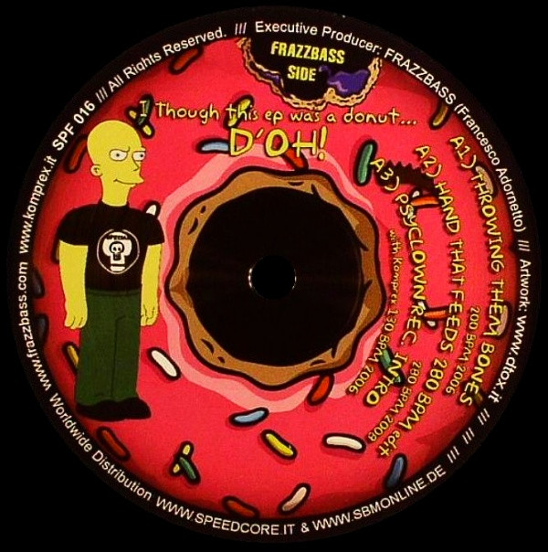 I Thought This Ep Was A Donut ...But D'oh front label
