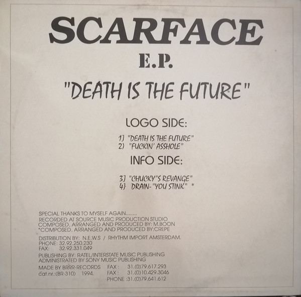 E.P. - Death Is The Future back cover