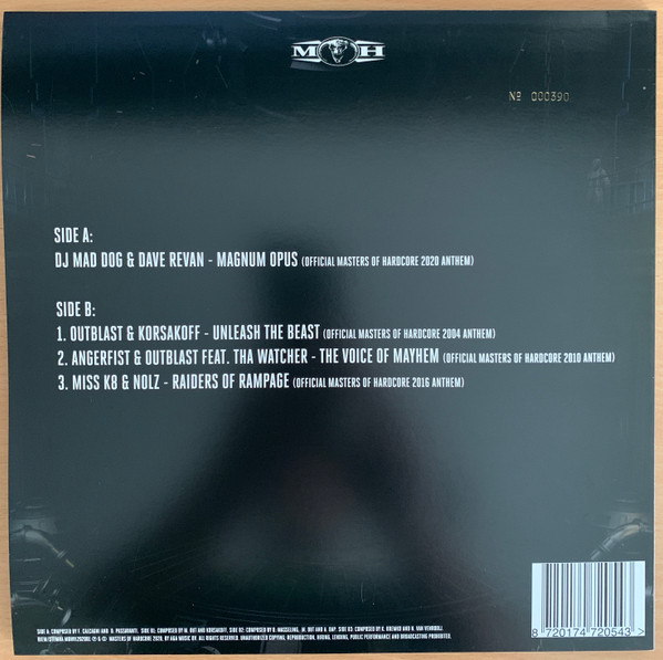 Masters Of Hardcore : Magnum Opus back cover