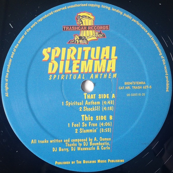 Spiritual Anthem front label