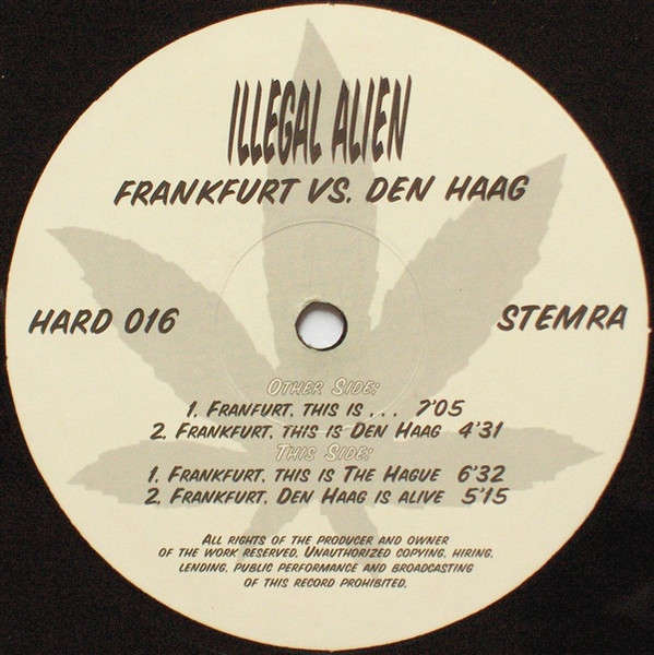 Frankfurt vs. Den Haag front label