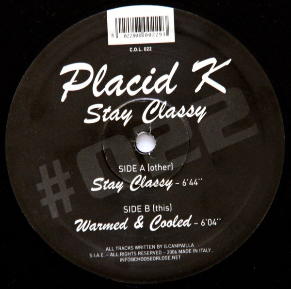 Stay Classy front label