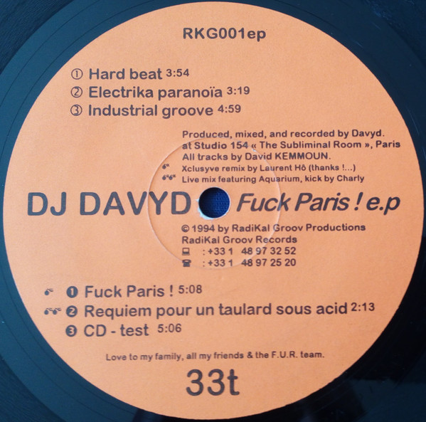 Fuck Paris ! E.P. front label