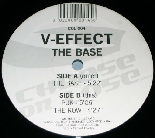 The Base front label