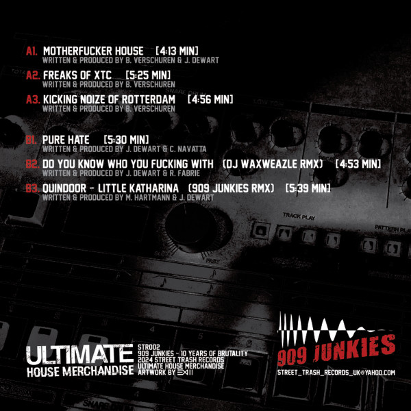 10 Years Of Brutality – Hardcore back cover