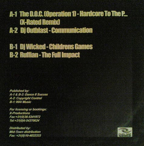 Hardcore Killa Beatz Part I back cover