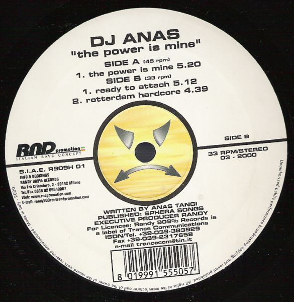 The Power Is Mine front label