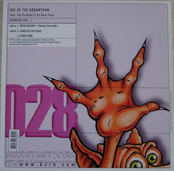 Harakiri Vol. 1 front label