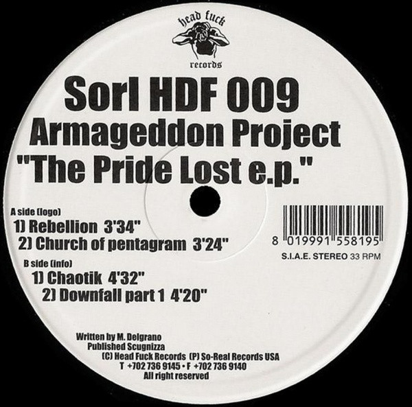 The Pride Lost E.P. front cover