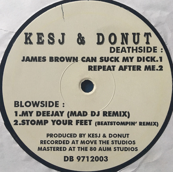 James Brown Can Suck My Dick ! back label