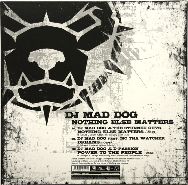 Nothing Else Matters back cover