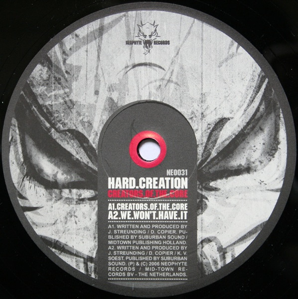 Creators Of The Core front label
