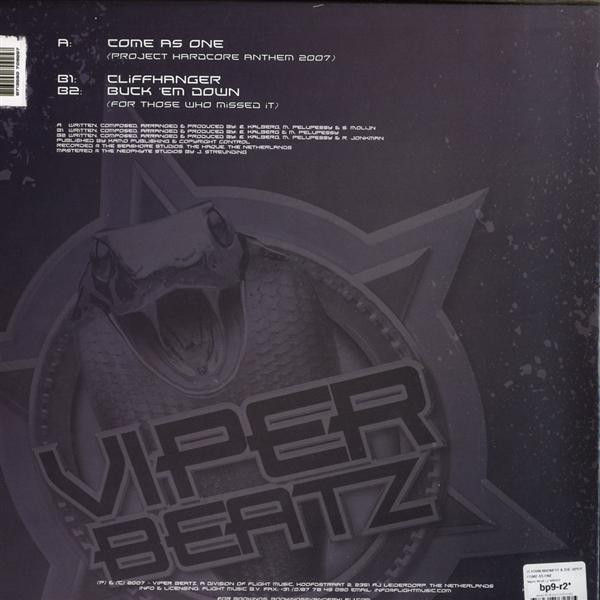 Come As One (Project Hardcore Anthem 2007) back cover