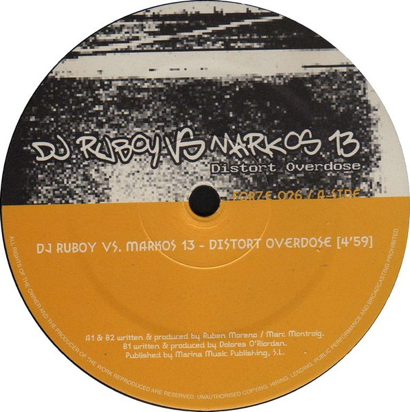 Distort Overdose front label