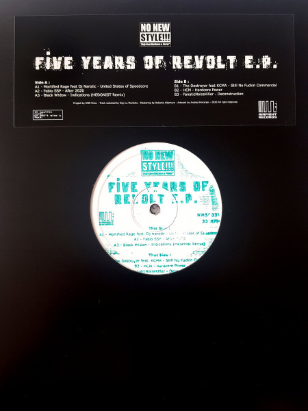 Five Years Of Revolt E.P. front label