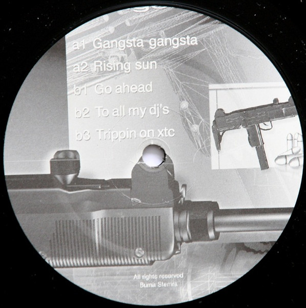 Gangsta Gangsta front label