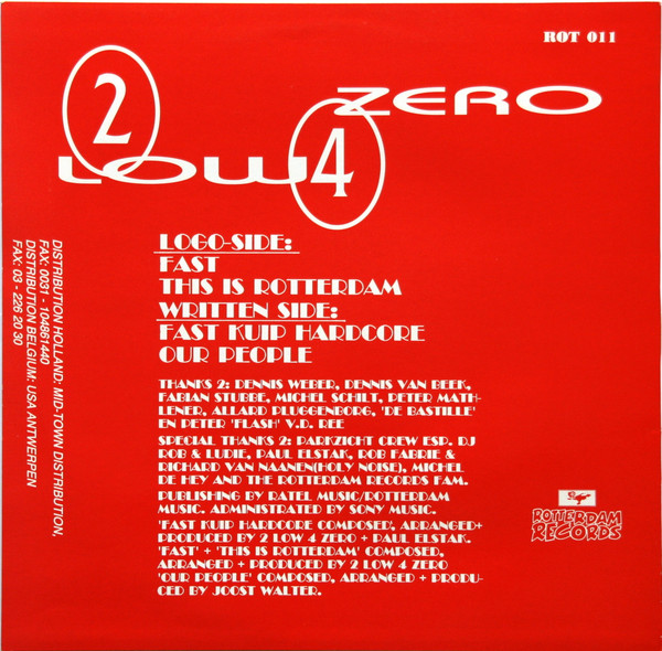 Fast E.P. back cover