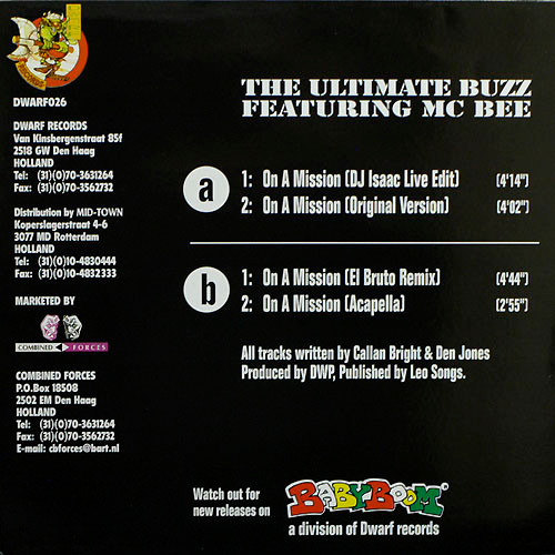 On A Mission back cover