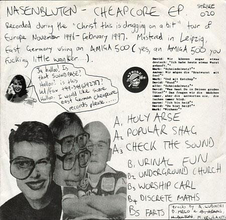 Cheapcore EP back cover