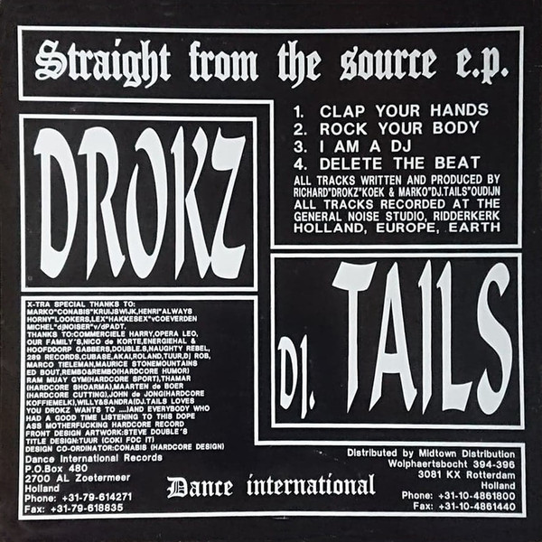 Straight From The Source EP back cover