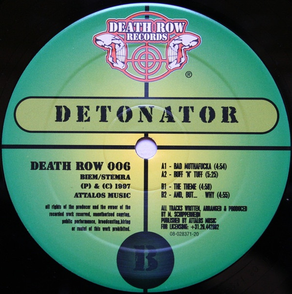 Bad Muthafucka front label